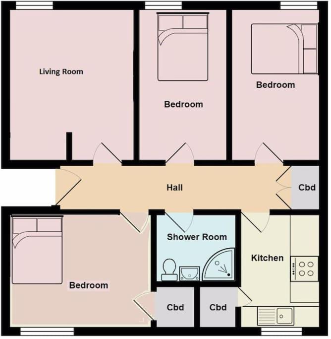 Lovely, Comfortable And Bright 3 Bedroom Top Floor Flat In City Centre Aberdeen Exteriér fotografie